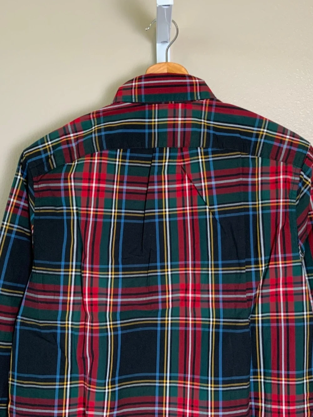 J. Crew Classic Stretch Secret Wash Stewart Tartan Organic Cotton Oxford Shirt